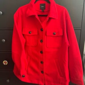 🔥🔥 FOREVER 21 TRUE RED COAT JACKET 🔥🔥